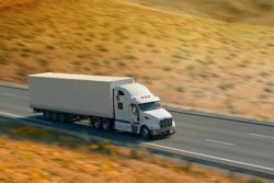 White semi truck