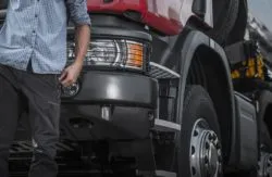 contract truck driver and rig