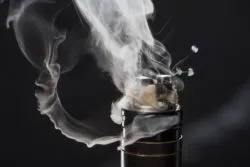Ecigarette on black background