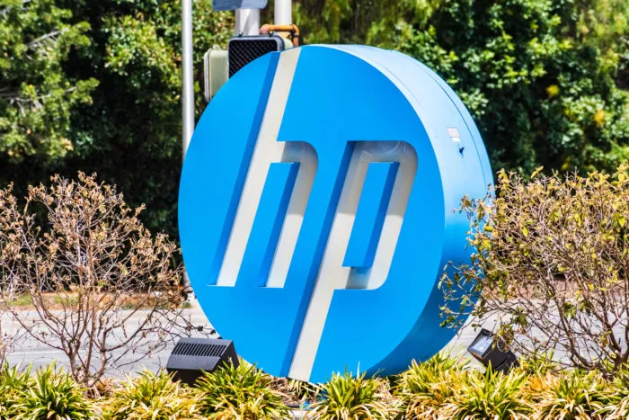 hewlett-packard HP sign