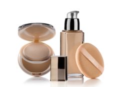liquid makeup on white