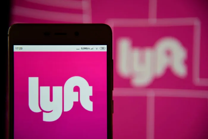 lyft app on smartphone