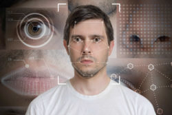 Man recognized by facial recognition tech.