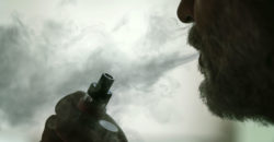 Man smoking e cigarette