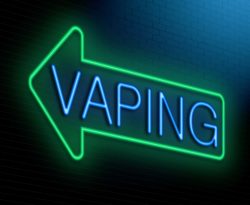Vaping neon sign
