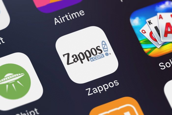 zappos app on smartphone