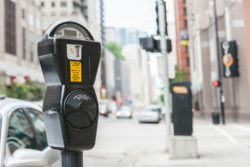 Parking meter on a Chicago street