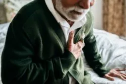Elderly Indian man with heart problem