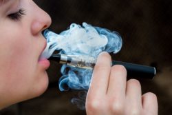 Female with an Electronic Cigarette
