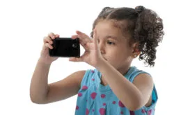 Girl taking selfie