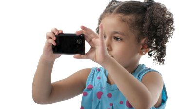 Girl taking selfie