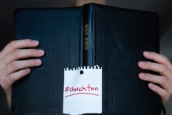 Bible with church too hashtag