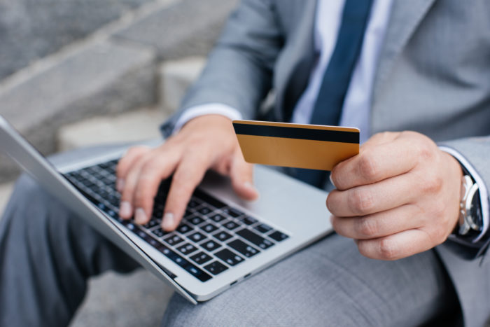 man shopping online at CafePress