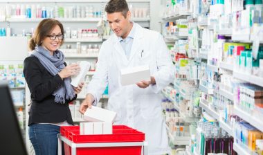 A woman and pharmacist
