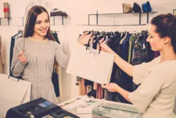woman in Marshalls store