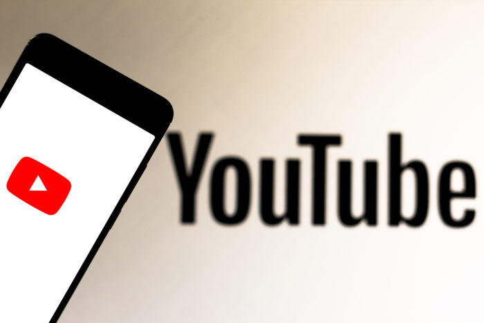 YouTube on smartphone