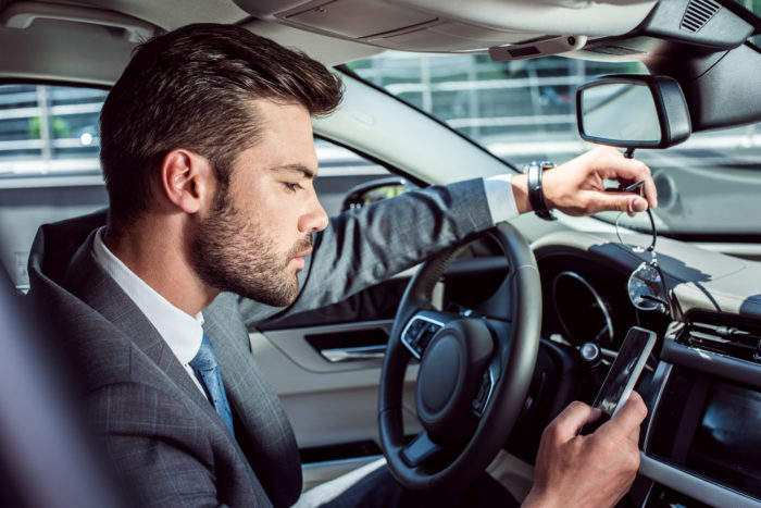 man driving car that he rented through Turo