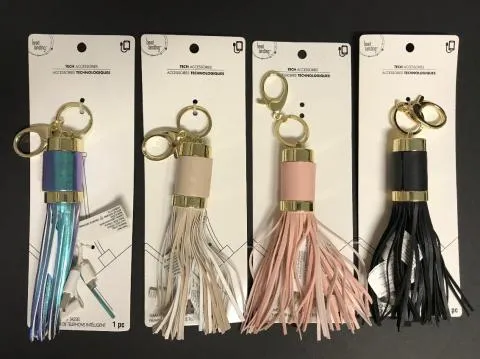 Michaels tassel keychain mobile power bank