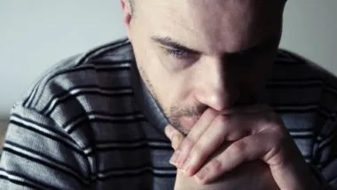 sad young man