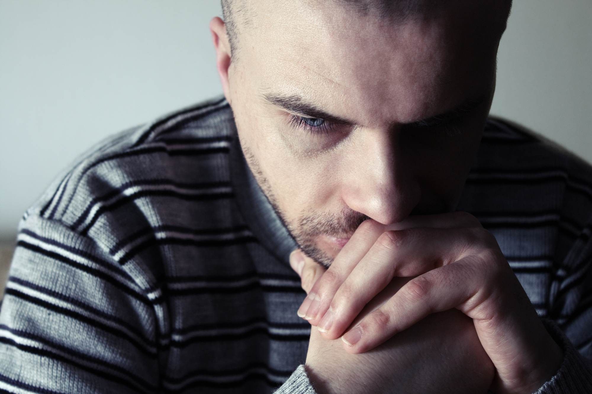 sad young man
