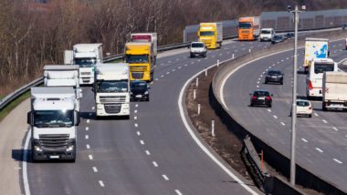 trucks on highway