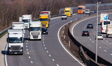 trucks on highway