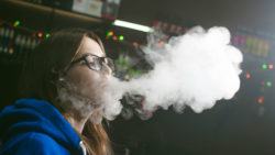 Woman vaping