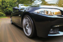 Accelerating car