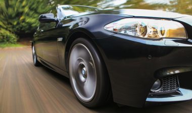 Accelerating car