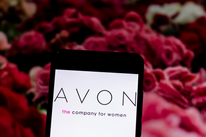 Avon logo on smartphone