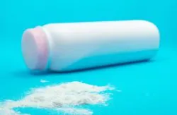 baby powder on a table