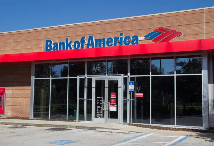 exterior of Bank of America