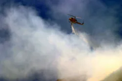 Wildland firefighters fight Pacific Gas and Electric California fires.