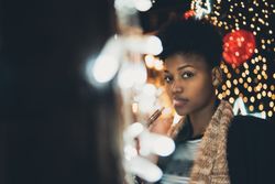 teen girl smoking e-cigarette