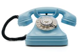 Blue telephone