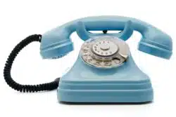 Blue telephone