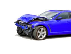 Total loss claim on crashed vehicle