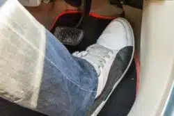 Foot on gs pedal