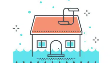 Houses can flood in a hurricane.