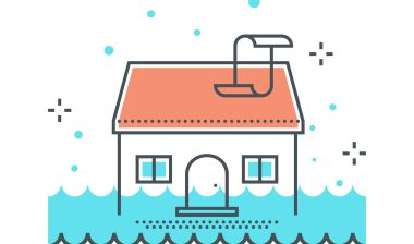 Houses can flood in a hurricane.