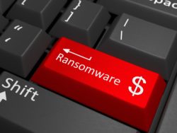 Randsomware on keyboard