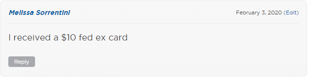 Melissa FedEx comment TCA FB