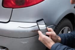Car bumper damage