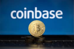 coinbase logo with coin
