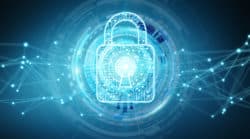data logo with lock