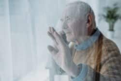 elderly man upset by robocall