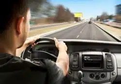 man driving car for Uber