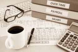 payroll time sheets and binders regarding Approval Team employees' wage and hour violation class action