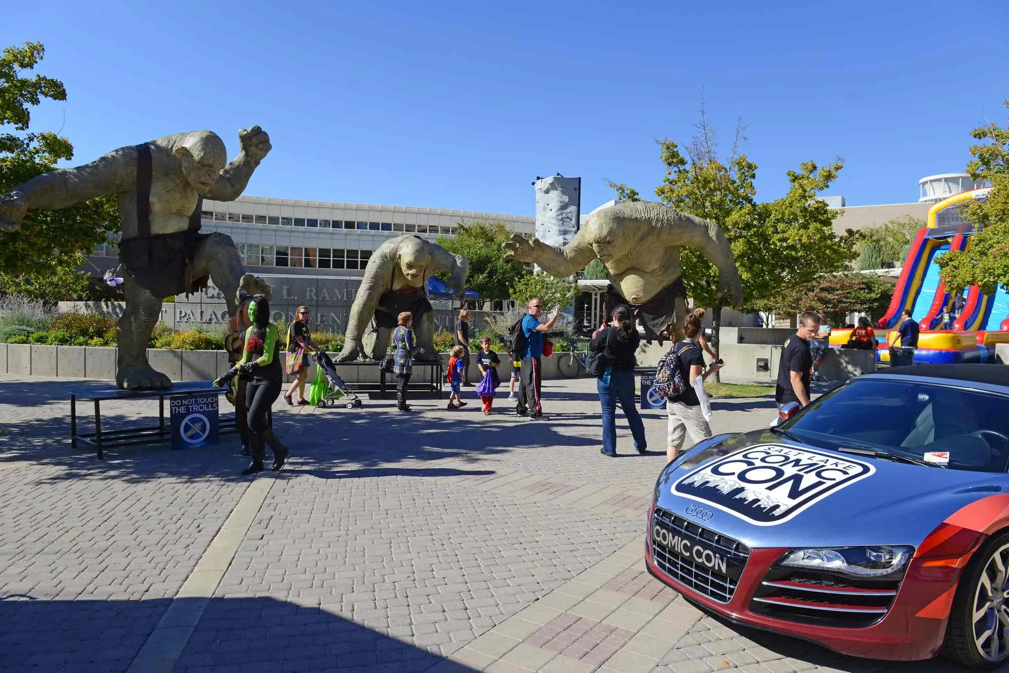 Outside view of Comic Con in Utah