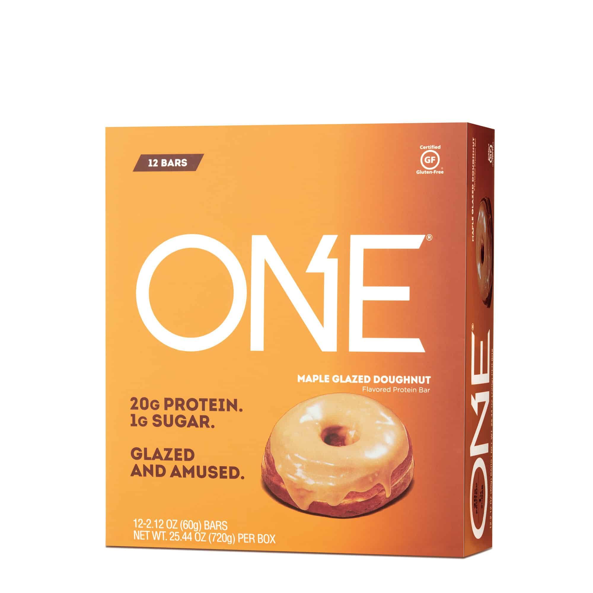 one glazed donut
